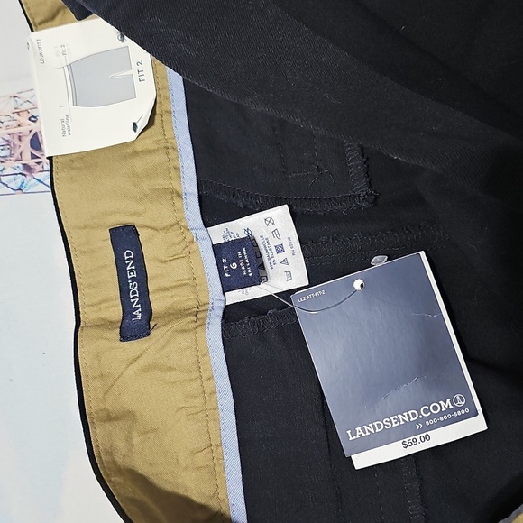 Lands End Black Portico Ankle Pants Size 6 New - Picture 3 of 6